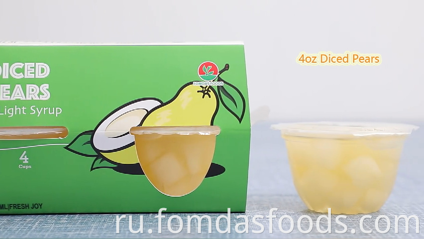 Diced Pear In Fruit Juice